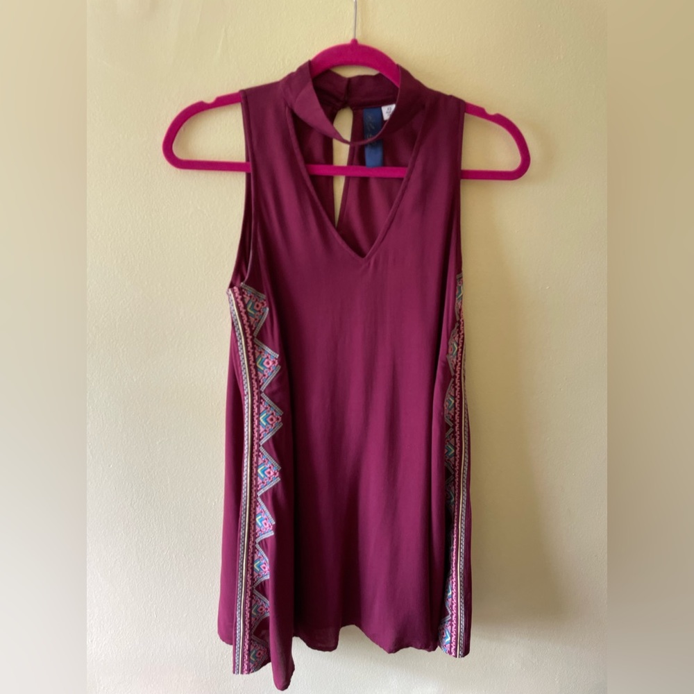 Burgundy dress